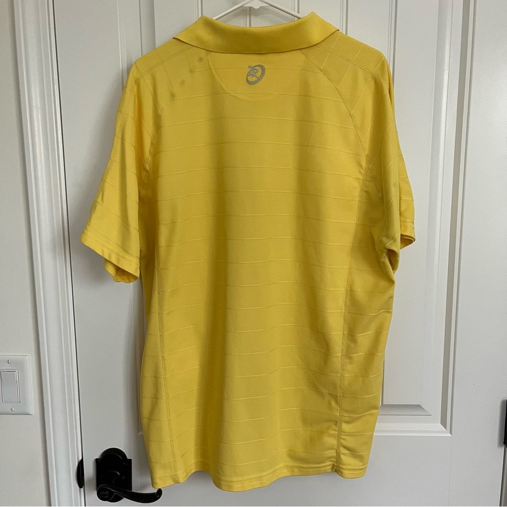 Zero Restriction Men’s Short Sleeve Polo Yellow XL Golf polo - Picture 5 of 5
